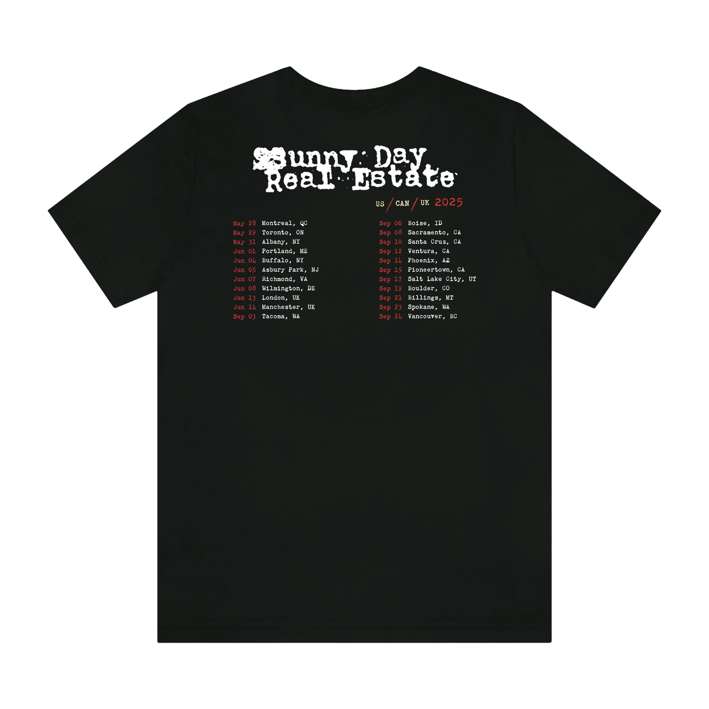 2025 Tour Tee - Black