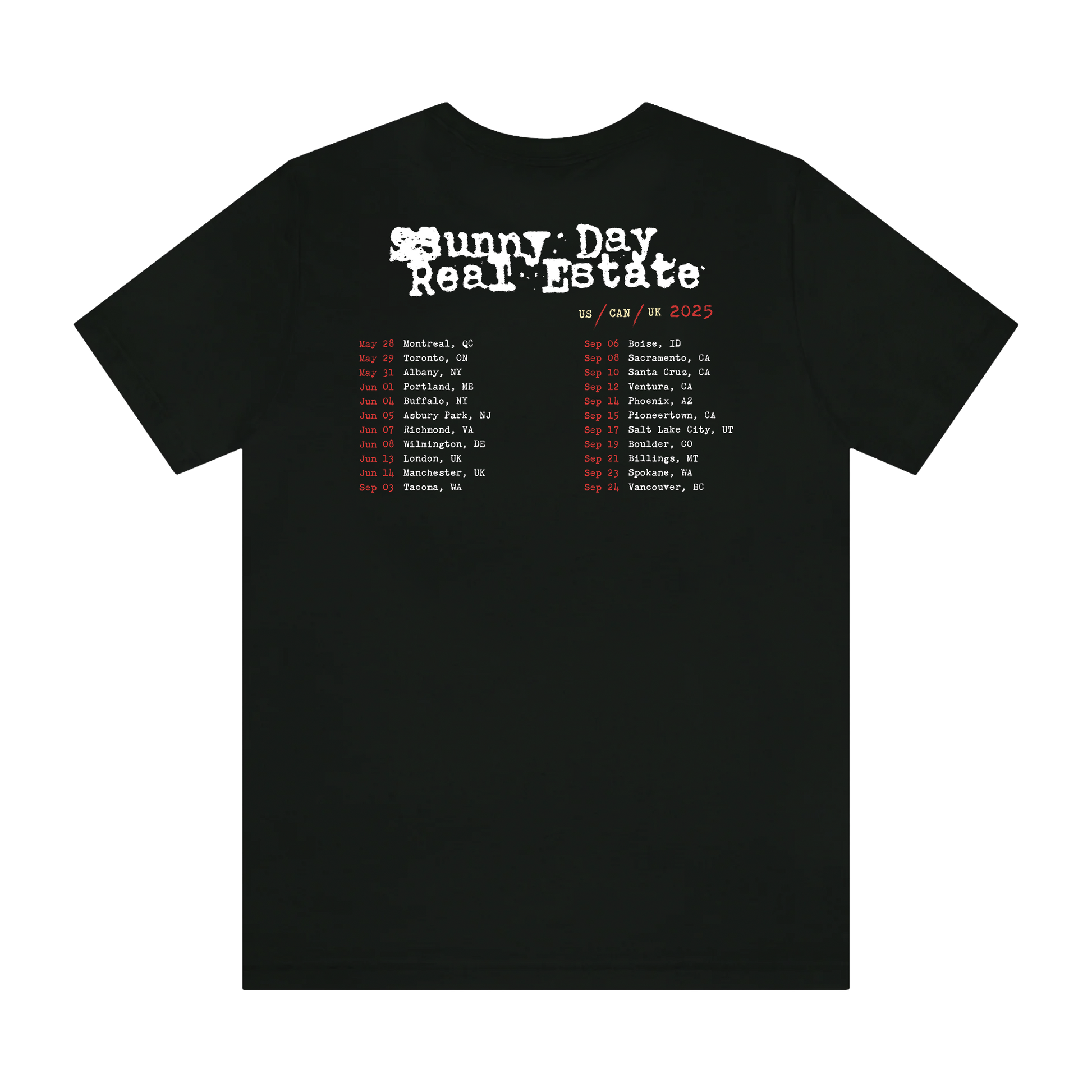 2025 Tour Tee - Black – SDRE Merch Store 2025 Tour Tee - Black – SDRE Merch Store